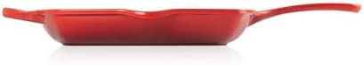 Cerise enameled cast iron square grill pan — photo 3