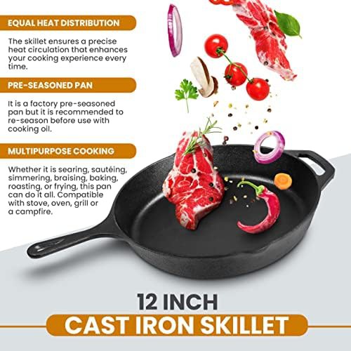 Twelve Inch Skillet with Glass Lid — photo 4