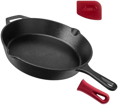 Classic pre-seasoned cast iron skillet 12 in