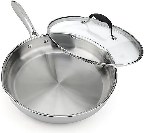 Stainless Steel 12 inch Pan with Lid