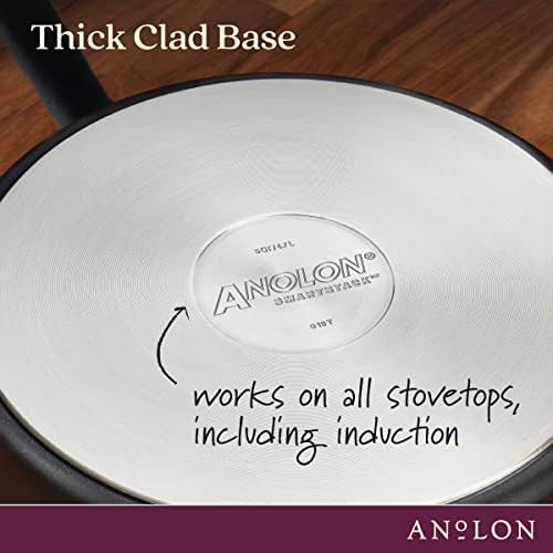 Smart stack hard anodized nonstick pan set — photo 3
