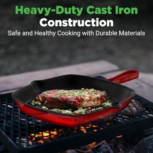 Enameled Cast Iron Square Grill Pan — photo 4