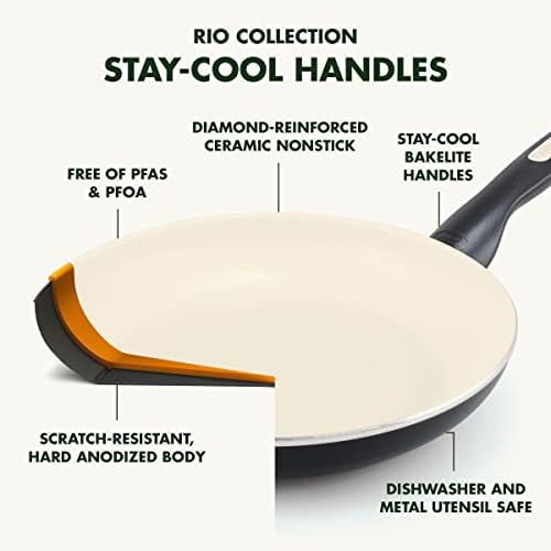 Rio black ceramic nonstick 12 inch skillet — photo 3