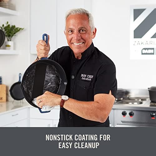 Blue titanium ceramic cast iron skillet — photo 3