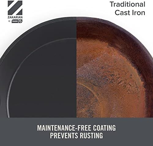 Blue titanium ceramic cast iron skillet — photo 5