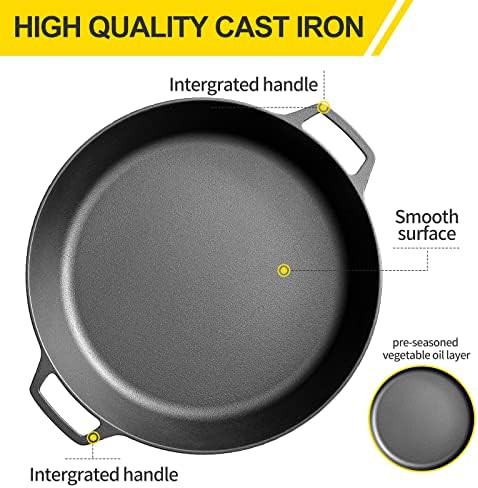 Large 17 Inch Dual Handle Skillet — photo 3