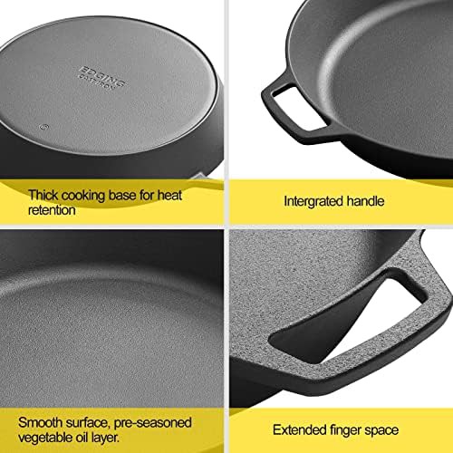 Large 17 Inch Dual Handle Skillet — photo 5