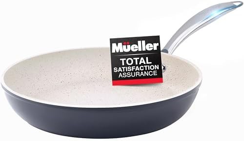 Heavy duty grey stone coated fry pan