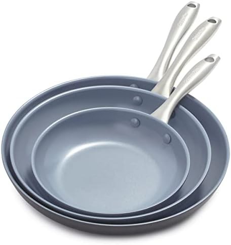 Lima hard anodized gray skillet trio