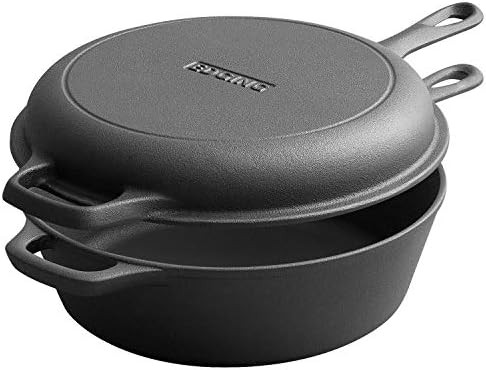 Cast Iron Dutch Oven with Skillet Lid