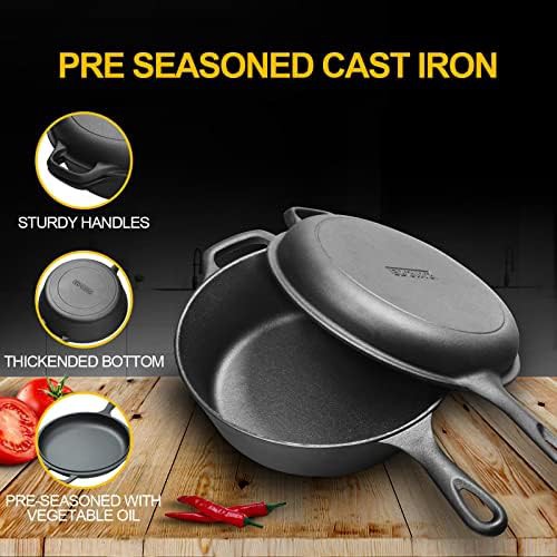 Cast Iron Dutch Oven with Skillet Lid — photo 4