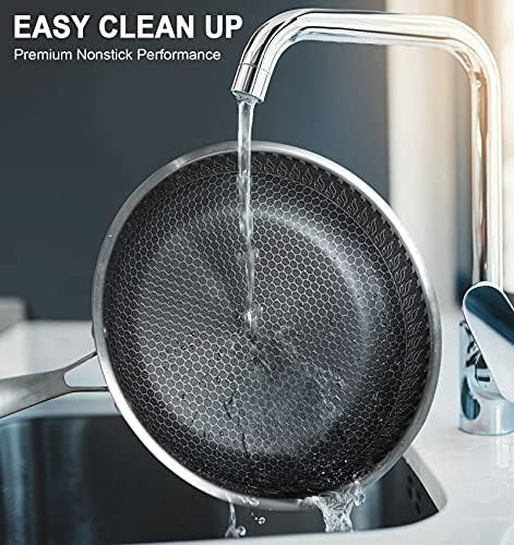 Honeycomb stainless steel nonstick induction set — photo 5