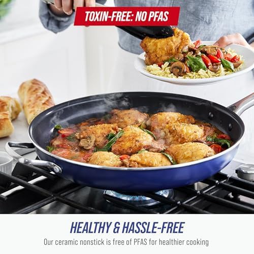 Large 14 Inch Ceramic Nonstick Skillet — photo 3