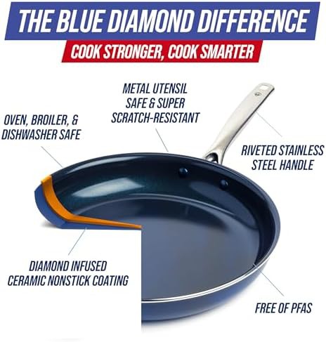 Large 14 Inch Ceramic Nonstick Skillet — photo 4