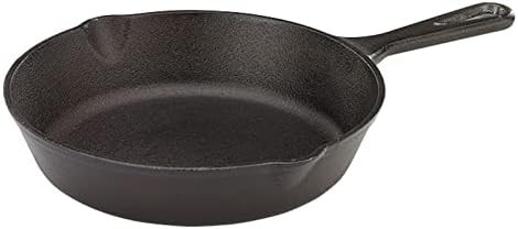 Pre-seasoned eight inch cast iron skillet