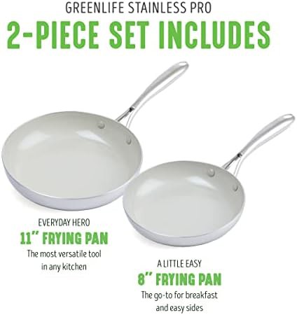 Tri-Ply Stainless Steel Ceramic Skillet Set — photo 5