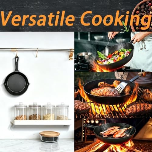 Pre-seasoned cast iron three piece set — photo 4