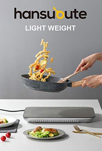 Grey induction nonstick omelet pan with lid — photo 4