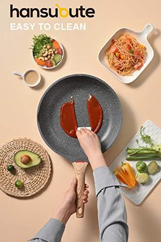 Grey induction nonstick omelet pan with lid — photo 5