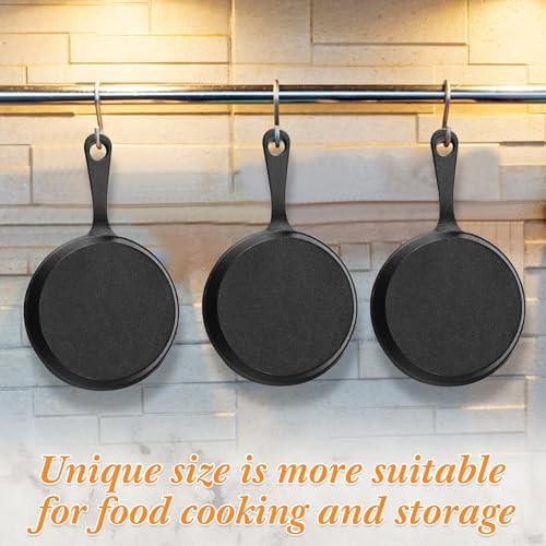 Ten set mini cast iron skillet black pans — photo 5