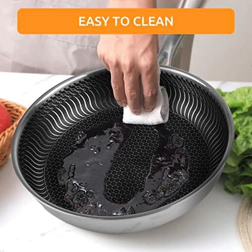 Stainless Steel Honeycomb Skillet with Lid — photo 5