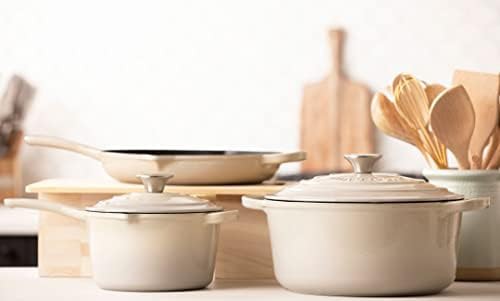 Stone enameled cast iron five piece cookware — photo 4