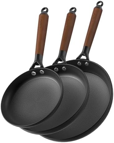 Three piece cast iron 8 10 12 inch set
