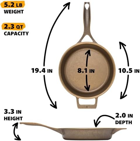 Smooth surface seasoned cast iron skillet — photo 5