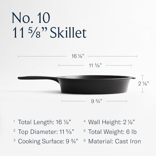 Large Smooth Preseasoned Cast Iron Skillet — photo 4