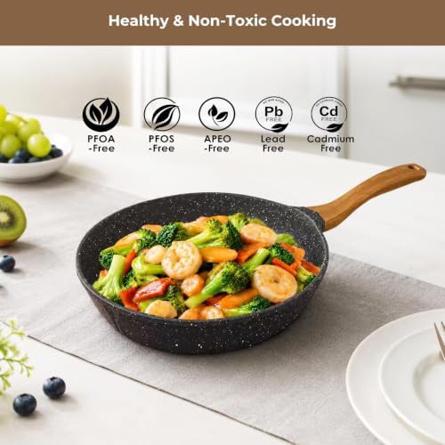 Three piece nonstick induction skillet set — photo 3