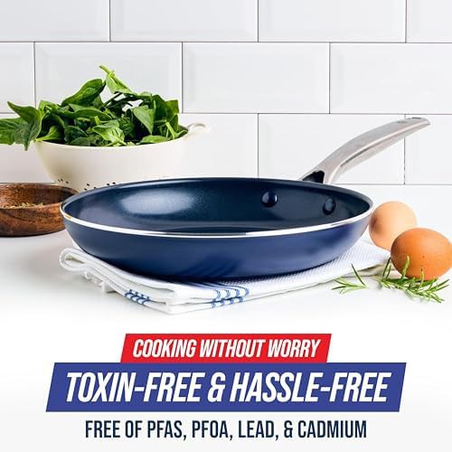 Ceramic Nonstick Three Piece Frying Pan Set — photo 4
