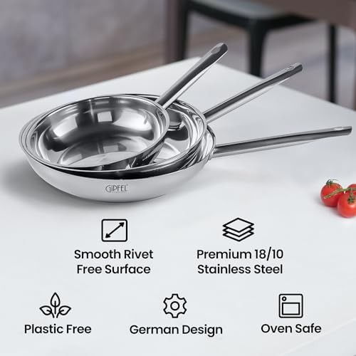 Uncoated Tri-Ply Stainless Steel 12 in Skillet — photo 4