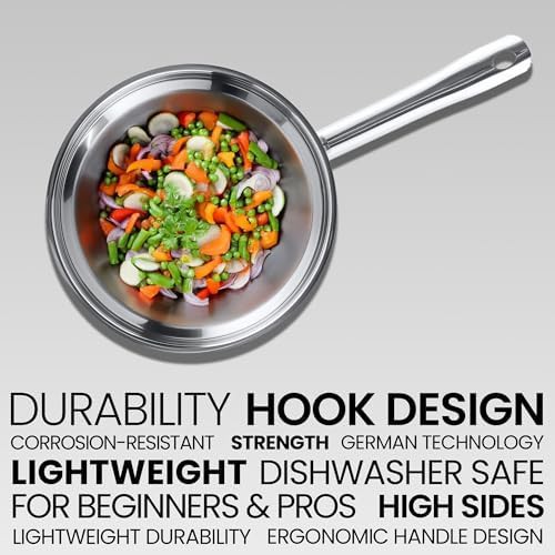 Uncoated Tri-Ply Stainless Steel 12 in Skillet — photo 5