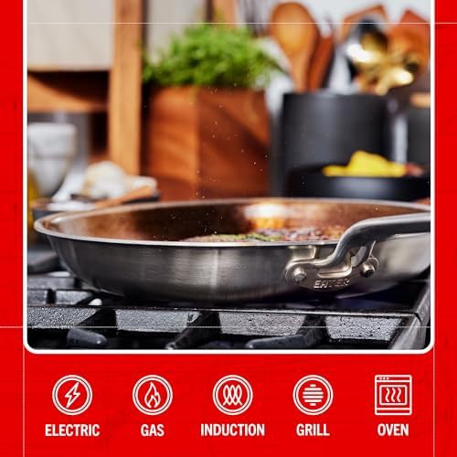 Twelve inch five ply stainless steel frying pan — photo 5