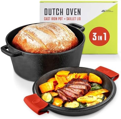 Three in one Dutch oven skillet combo