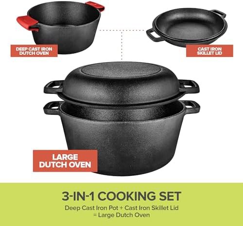 Three in one Dutch oven skillet combo — photo 3