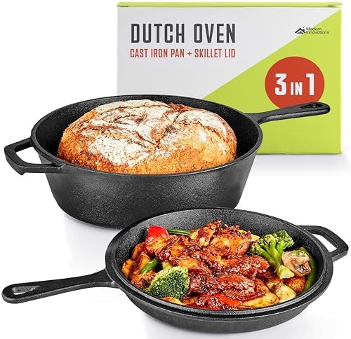 Three in one dutch oven skillet combo