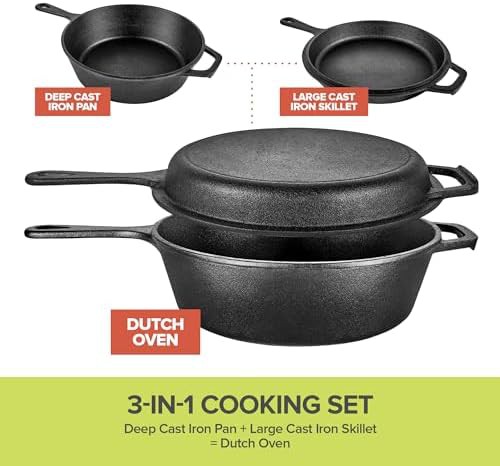 Three in one dutch oven skillet combo — photo 3