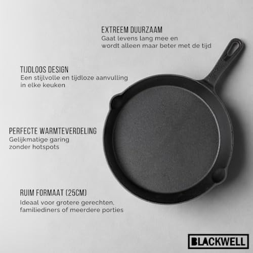 Cast iron frying pan twenty five cm — photo 4