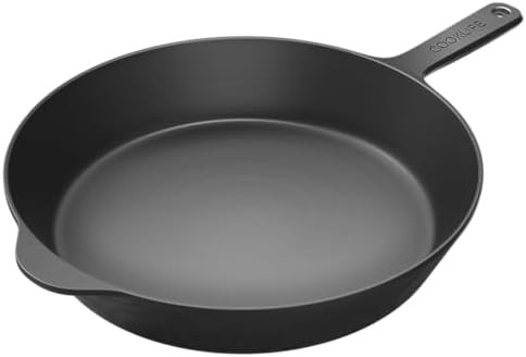 Lightweight 12 Inch Pre-Seasoned Cast Iron