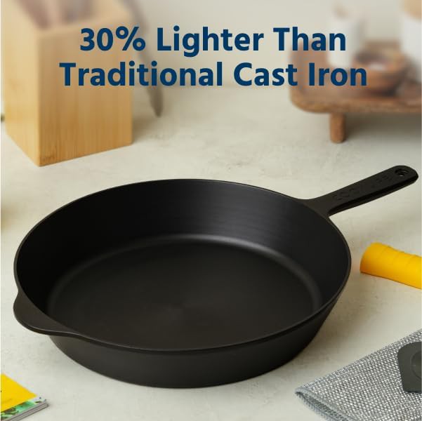 Lightweight 12 Inch Pre-Seasoned Cast Iron — photo 4
