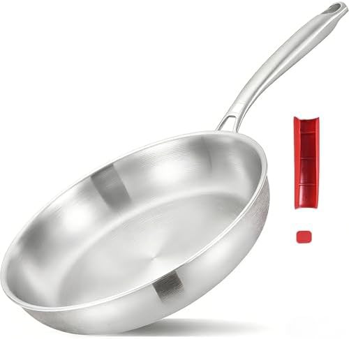 Heavy Duty 12 in Stainless Induction Skillet