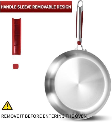Heavy Duty 12 in Stainless Induction Skillet — photo 4