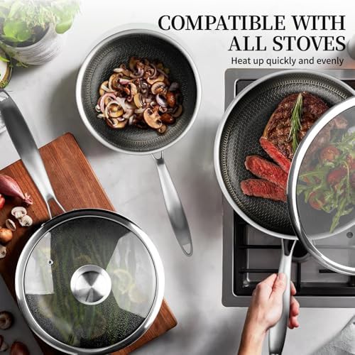 Hybrid Stainless Steel Six Piece Pan Set — photo 4