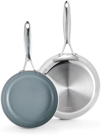 Valencia Pro tri-ply stainless steel skillet set