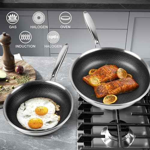 Small Eight Inch Stainless Steel Skillet — photo 4