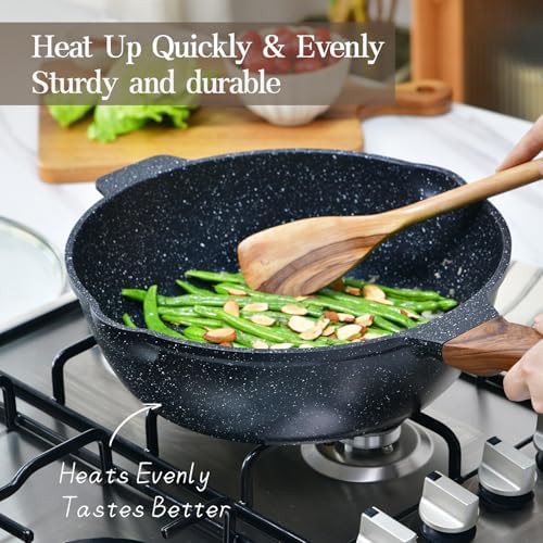 Granite nonstick twelve inch deep skillet — photo 3