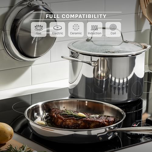 Professional Tri-Ply Stainless Steel 12 in Skillet — photo 5