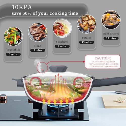 Multipurpose deep frying pan with lid — photo 3