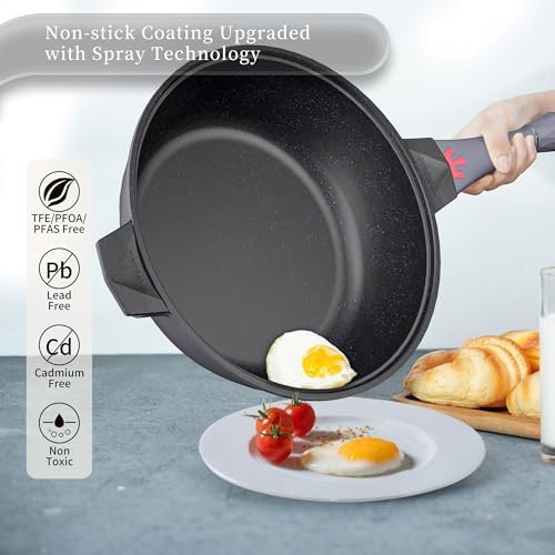 Multipurpose deep frying pan with lid — photo 4